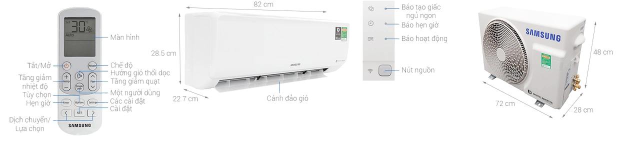 Lắp Máy Lạnh SamSung 1.5 HP