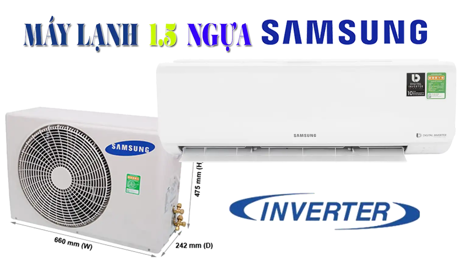 Máy Lạnh SamSung 1.5 HP Giá Rẻ