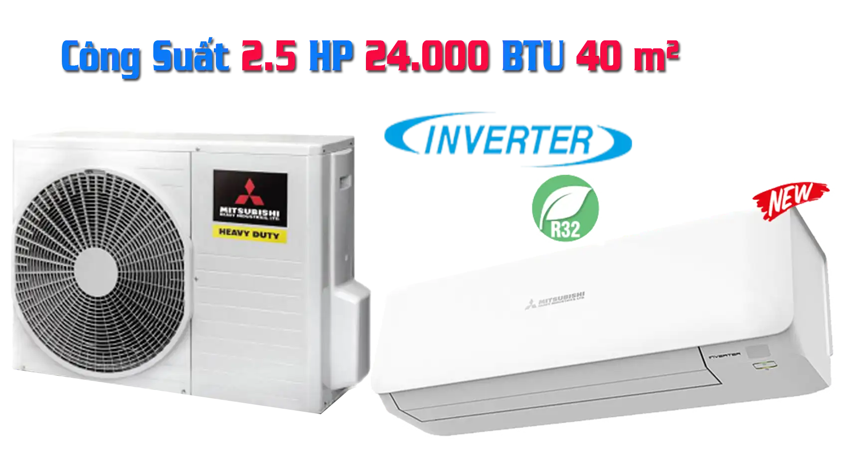 Lắp Máy Lạnh 2.5 HP Mitsubishi giá rẻ