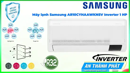 Máy lạnh Samsung AR10CYHAAWKNSV Inverter 1 HP