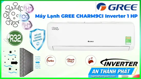 Máy Lạnh GREE CHARM9CI Inverter 1 HP