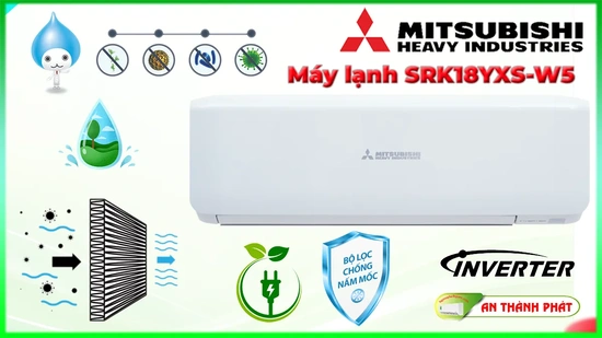 Máy lạnh Mitsubishi Heavy SRK18YXS-W5 Inverter 2 HP
