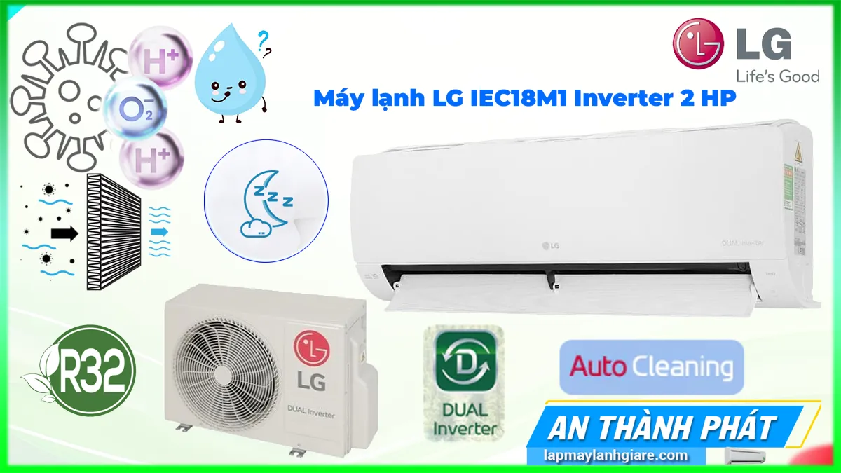 Máy lạnh LG IEC18M1 Inverter 2 HP