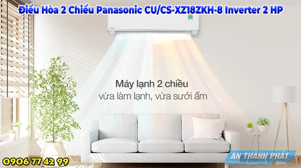 Điều Hòa 2 Chiều Panasonic CU/CS-XZ18ZKH-8 Inverter 2 HP