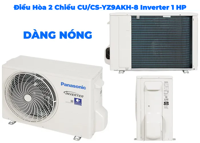 Điều Hòa 2 Chiều Panasonic CU/CS-YZ9AKH-8 Inverter 1 HP