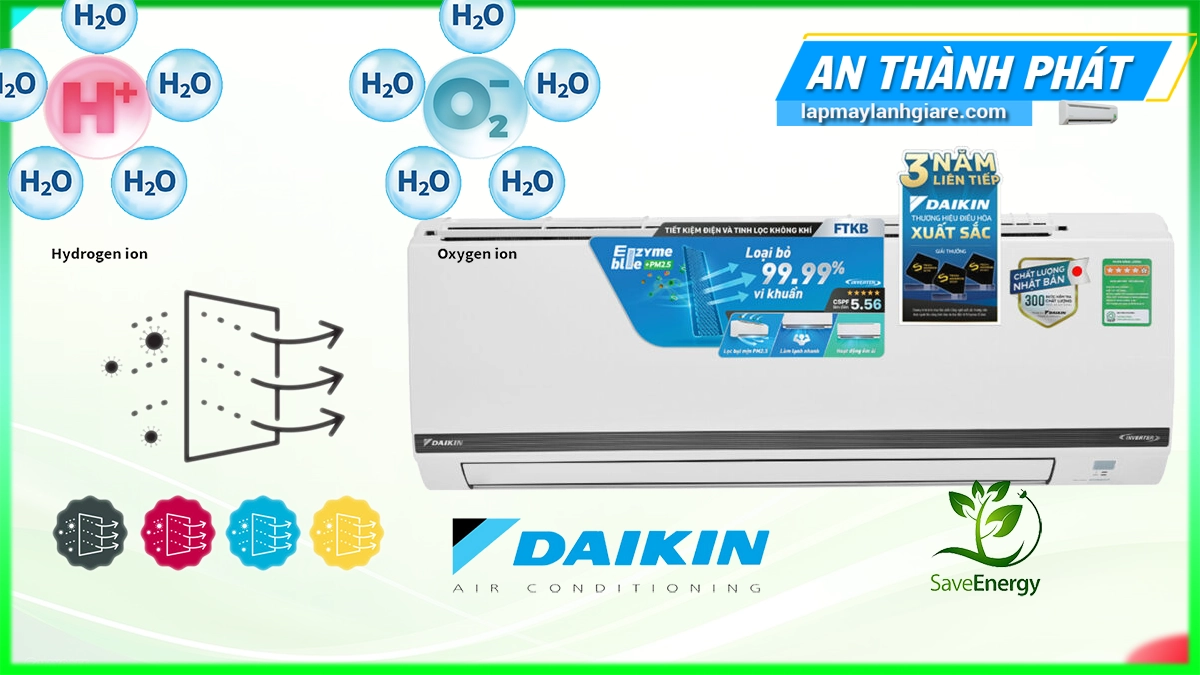 Máy lạnh Inverter Daikin 2.0hp (18.000BTU) FTKB50YVMV
