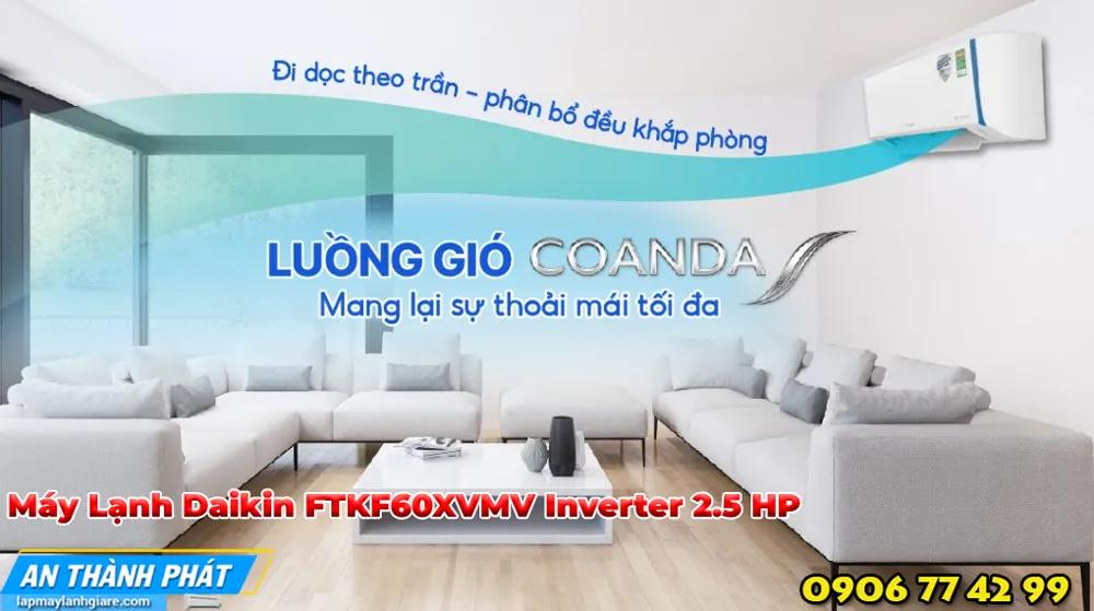 Máy Lạnh Daikin FTKF60XVMV Inverter 2.5 HP 