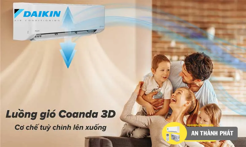 Máy lạnh Daikin FTKY71WVMV Inverter 3 HP cong nghe luon gio 3 d