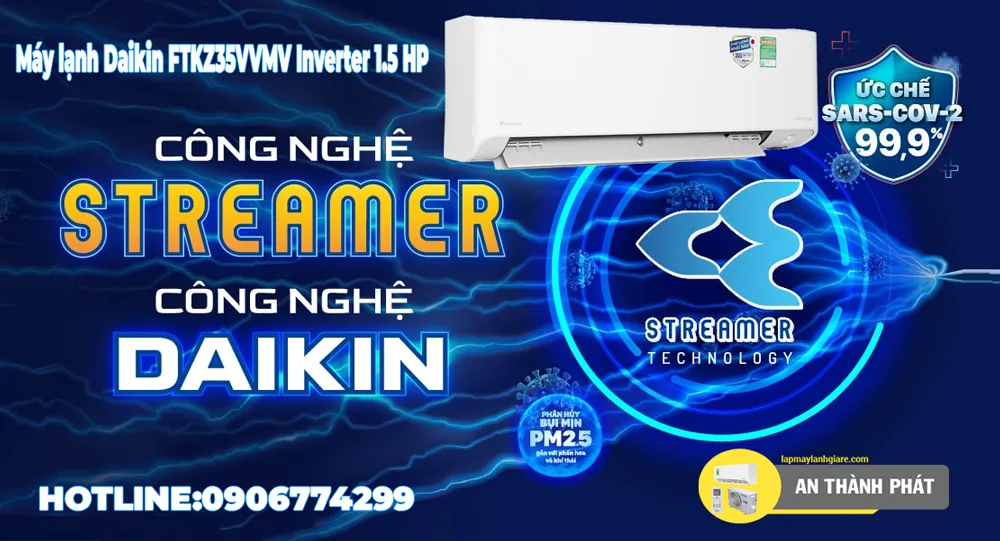 Máy lạnh Daikin FTKZ35VVMV Inverter 1.5 HP