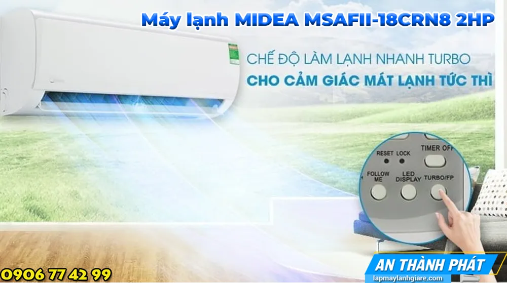 Máy lạnh MIDEA MSAFII-24CRN8 2.5HP
