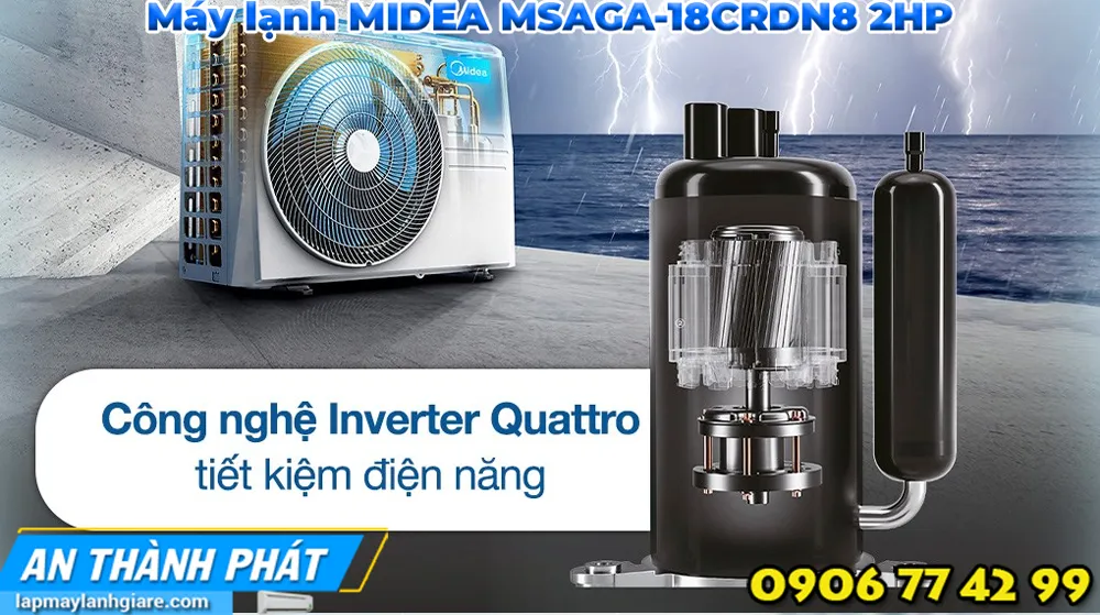 Máy lạnh MIDEA MSAGA-18CRDN8 2HP