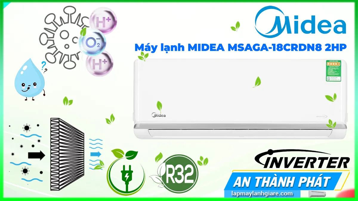 Máy lạnh MIDEA MSAGA-18CRDN8 2HP