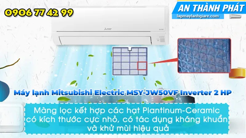Máy lạnh Mitsubishi Electric MSY-JW50VF Inverter 2 HP 