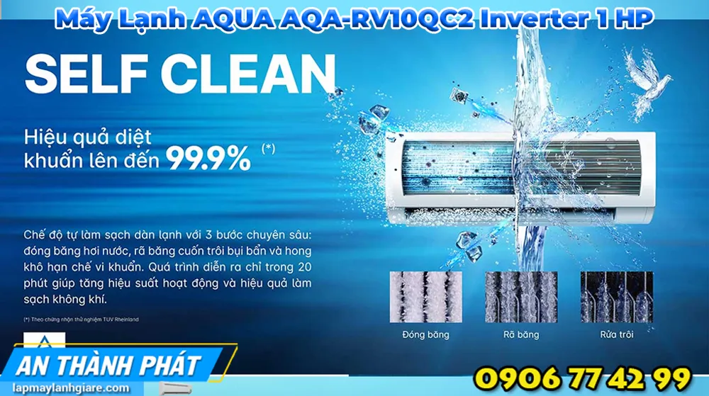 Máy Lạnh AQUA AQA-RV10QC2 Inverter 1 HP
