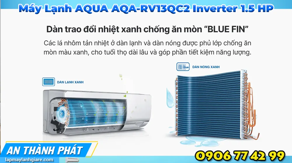 Máy Lạnh AQUA AQA-RV13QC2 Inverter 1.5 HP