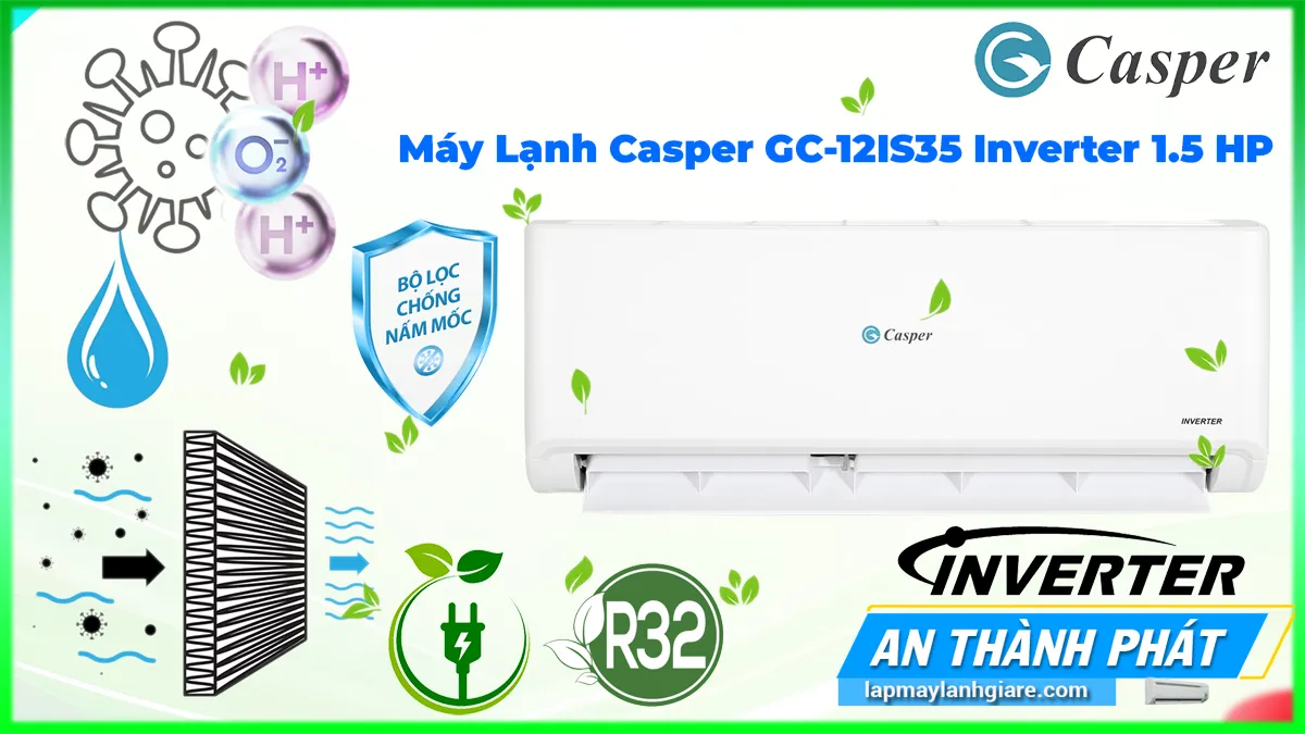 Máy Lạnh Casper GC-12IS35 Inverter 1.5 HP
