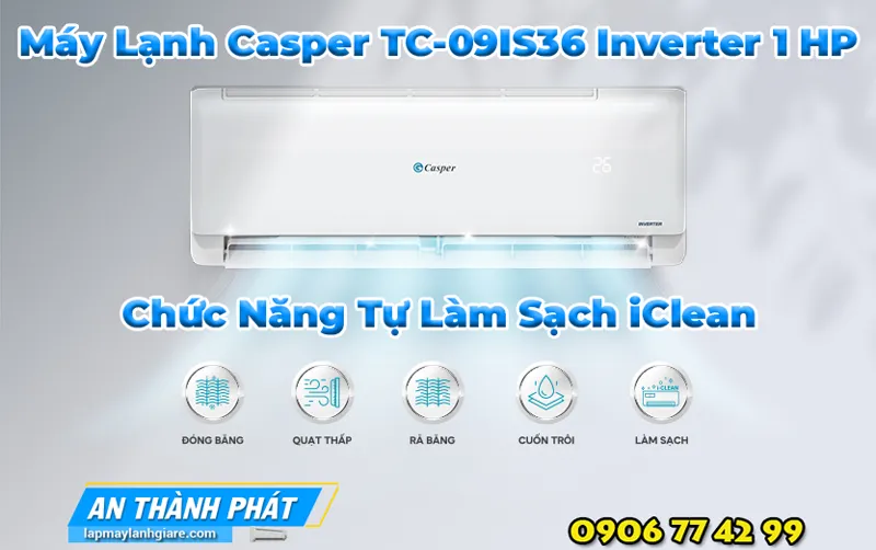 Máy Lạnh Casper TC-09IS36 Inverter 1 HP