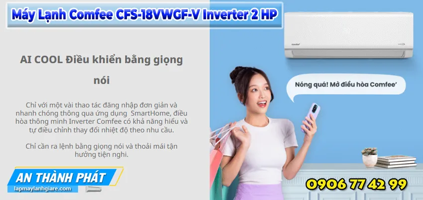 Máy Lạnh Comfee CFS-18VWGF-V Inverter 2 HP