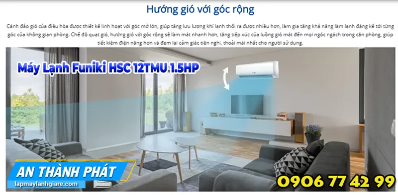Máy Lạnh Funiki HSC 12TMU 1.5HP dao gio linh hoat