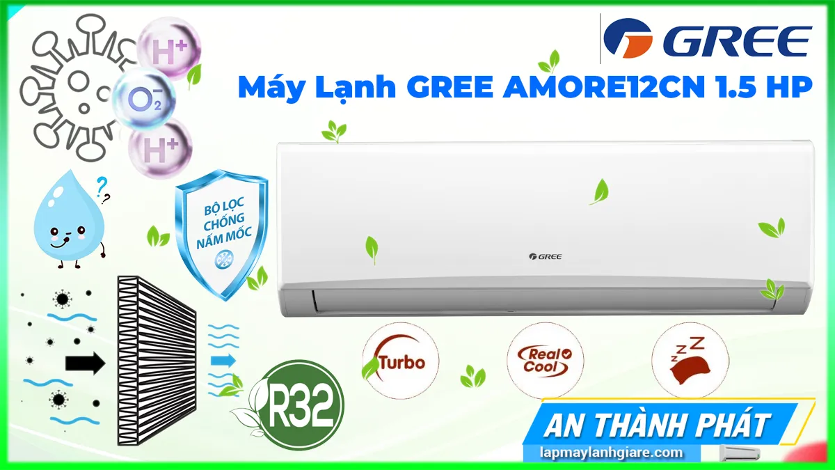 Máy Lạnh GREE AMORE12CN 1.5 HP