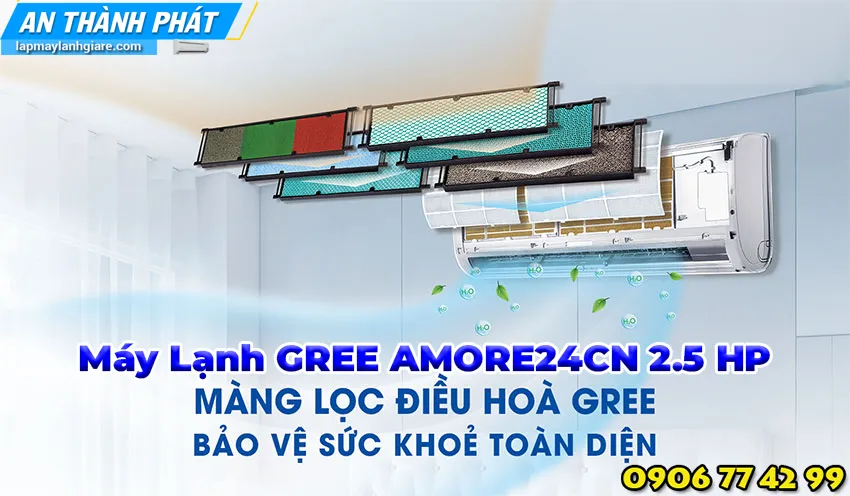 Máy Lạnh GREE AMORE24CN 2.5 HP