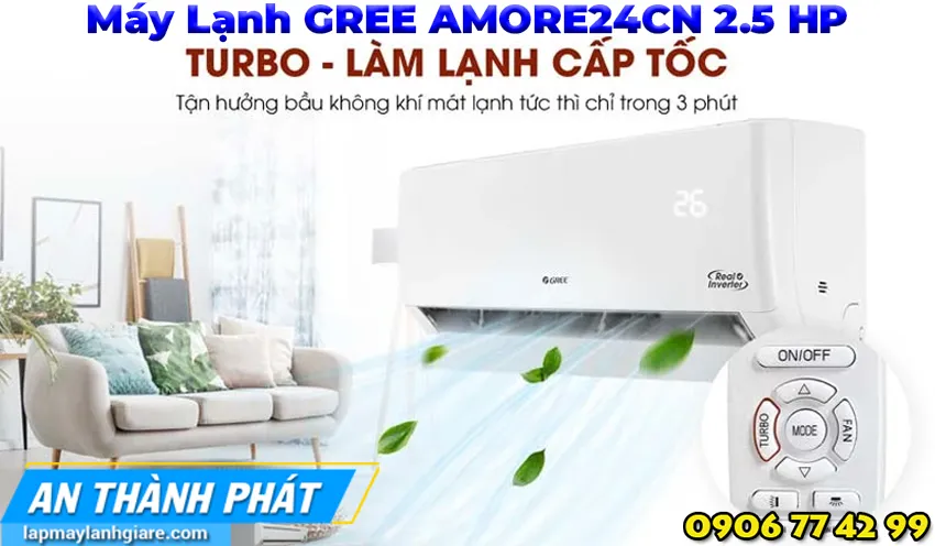 Máy Lạnh GREE AMORE24CN 2.5 HP