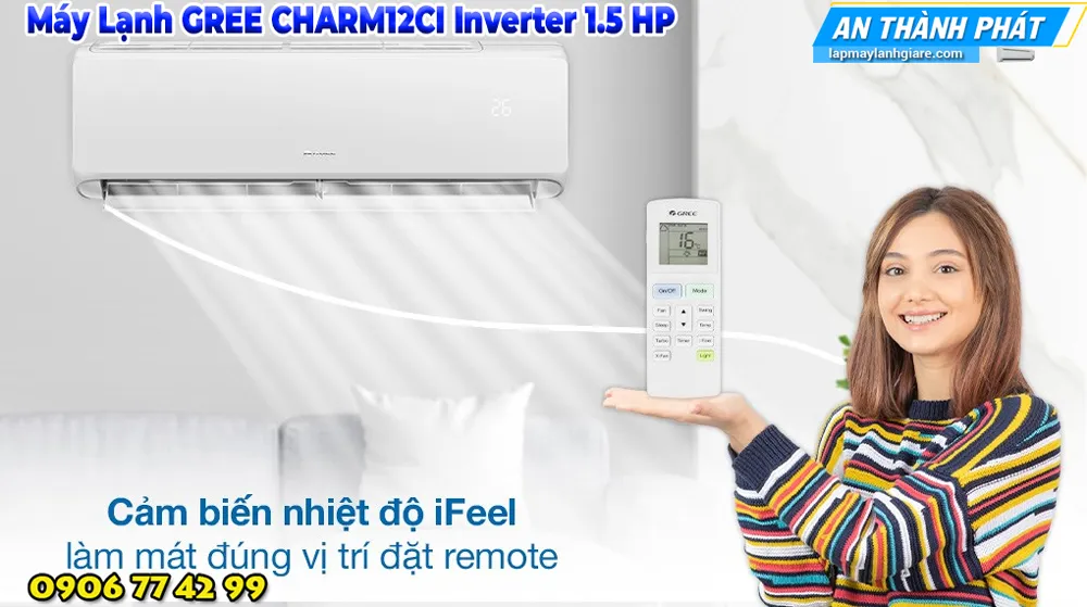 Máy Lạnh GREE CHARM12CI Inverter 1.5 HP