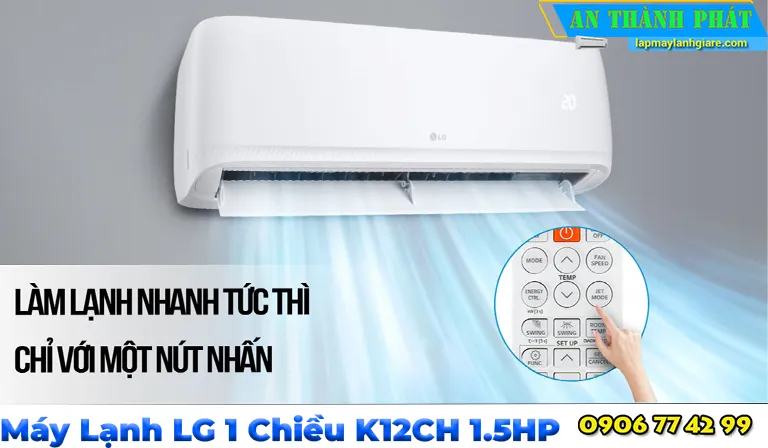 Máy Lạnh LG 1 Chiều K12CH 1.5HP