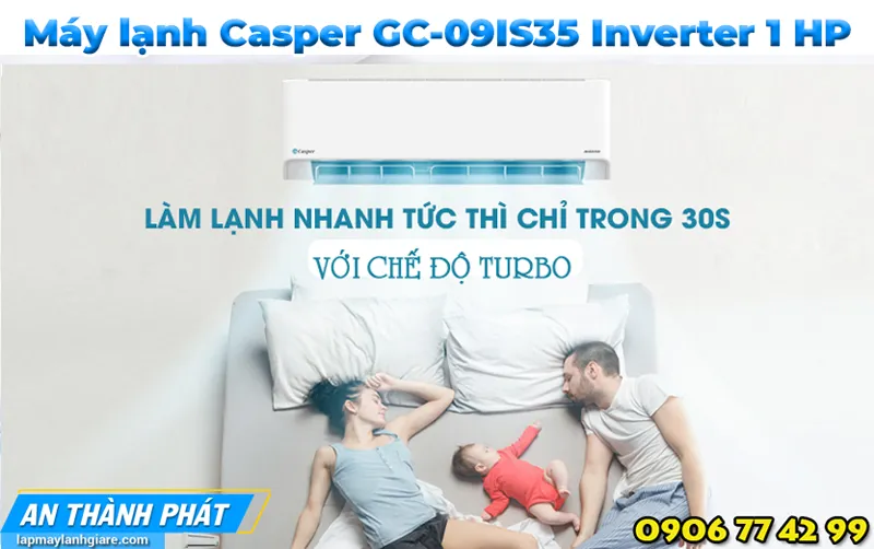 Máy lạnh Casper GC-09IS35 Inverter 1 HP