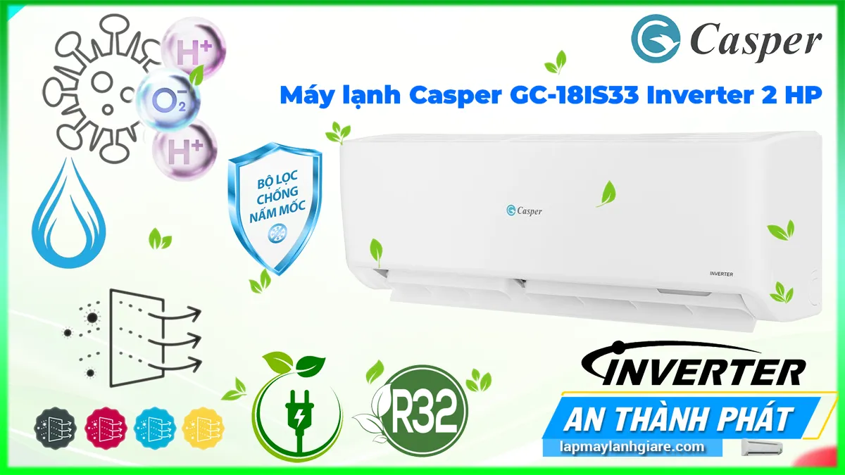 Máy lạnh Casper GC-18IS33 Inverter 2 HP