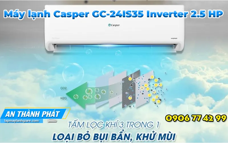 Máy lạnh Casper GC-24IS35 Inverter 2.5 HP