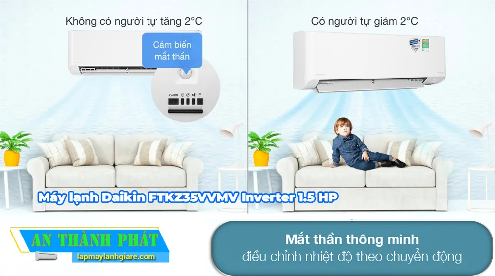Máy lạnh Daikin FTKZ35VVMV Inverter 1.5 HP