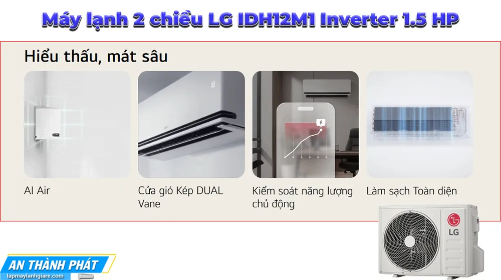 Máy lạnh LG IPC09M1 Inverter 1 HP