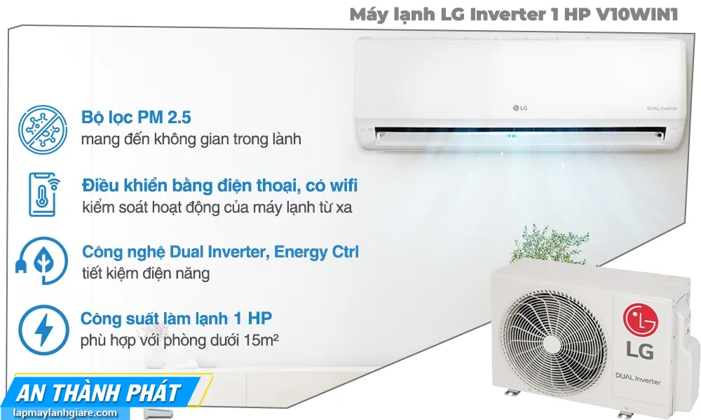 mẫu máy lanh lg giá rẻ phù hợp cho cửa hàng với tốc dộ làm mất và công nghệ kết nối hiện đại 