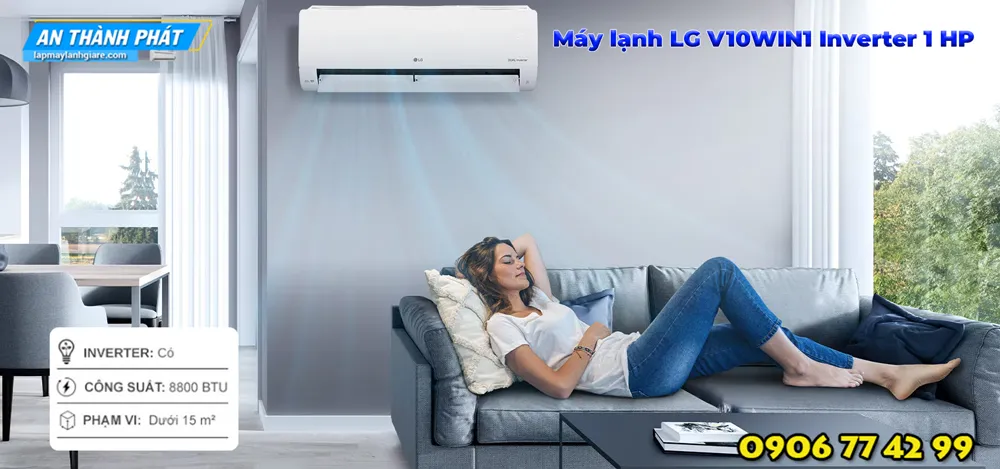 Máy lạnh LG V10WIN1 Inverter 1 HP