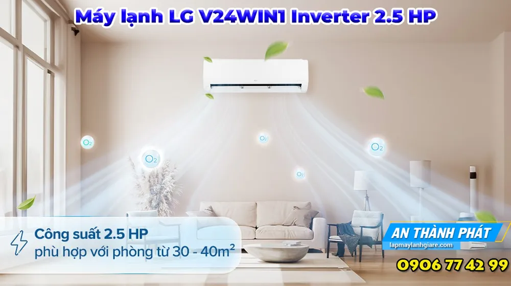 Máy lạnh LG V24WIN1 Inverter 2.5 HP