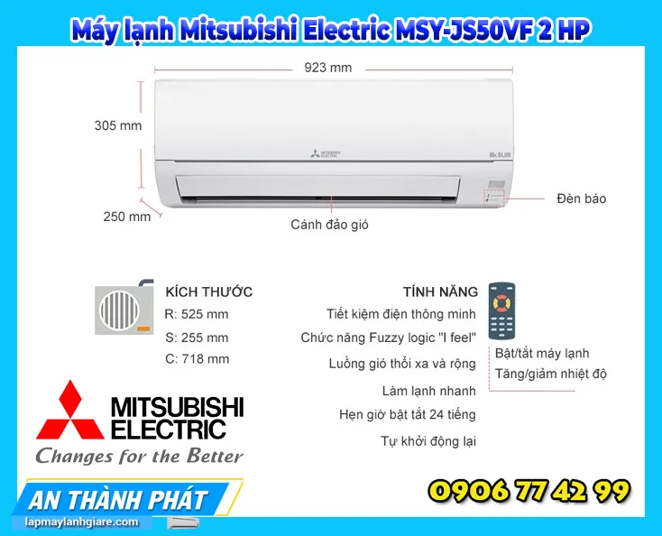 Máy lạnh Mitsubishi Electric MSY-JS50VF 2 HP
