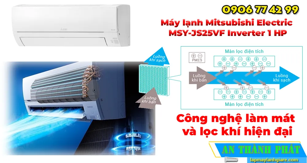Máy lạnh Mitsubishi Electric MSY-JW25VF Inverter 1 HP
