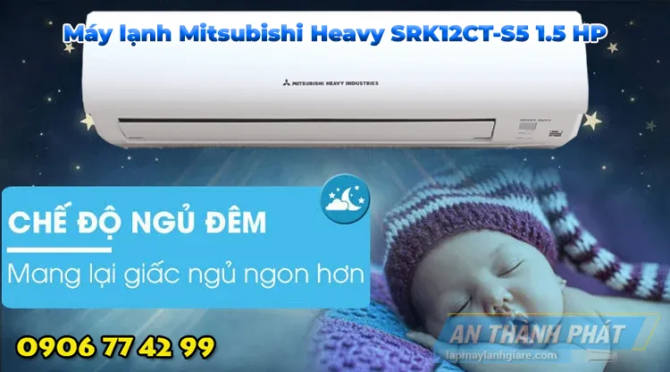 Máy lạnh Mitsubishi Heavy SRK12CT-S5 1.5 HP