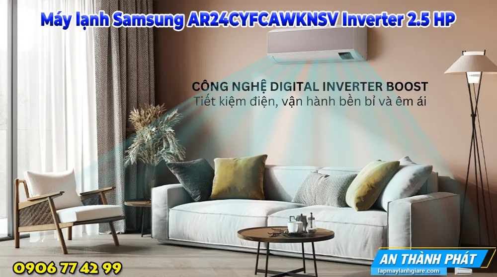 Máy lạnh Samsung AR24CYFCAWKNSV Inverter 2 HP