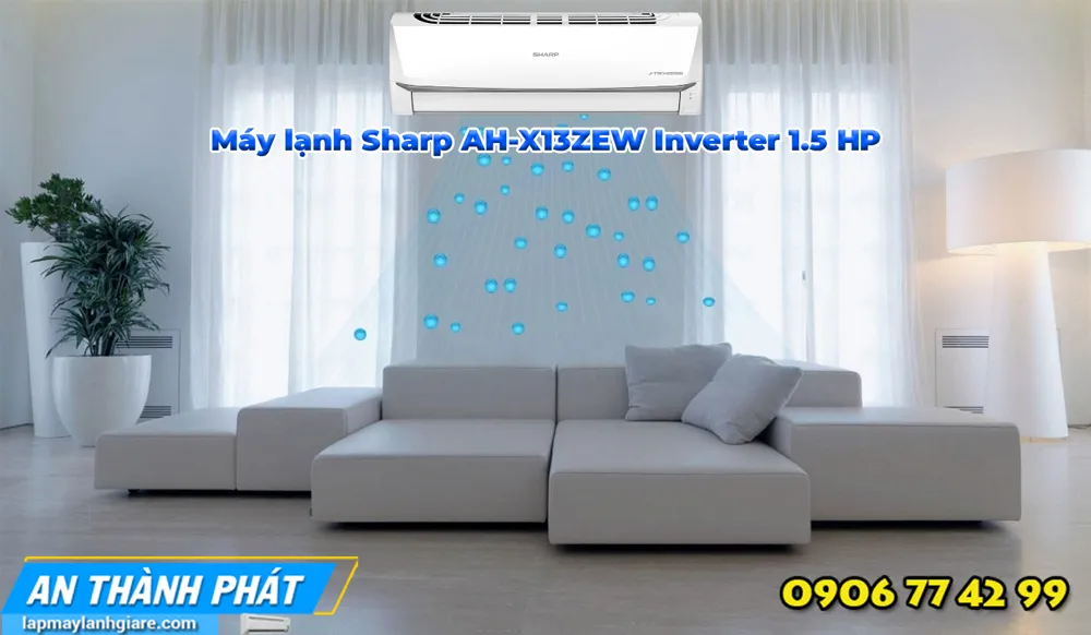 Máy lạnh Sharp AH-X13ZEW Inverter 1.5 HP