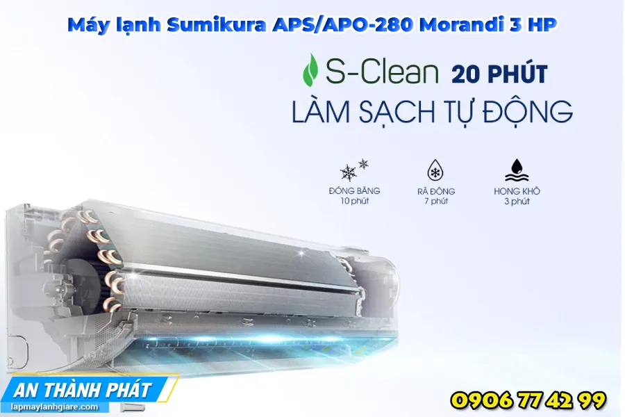 Máy lạnh Sumikura APS/APO-280 Morandi 3 HP 