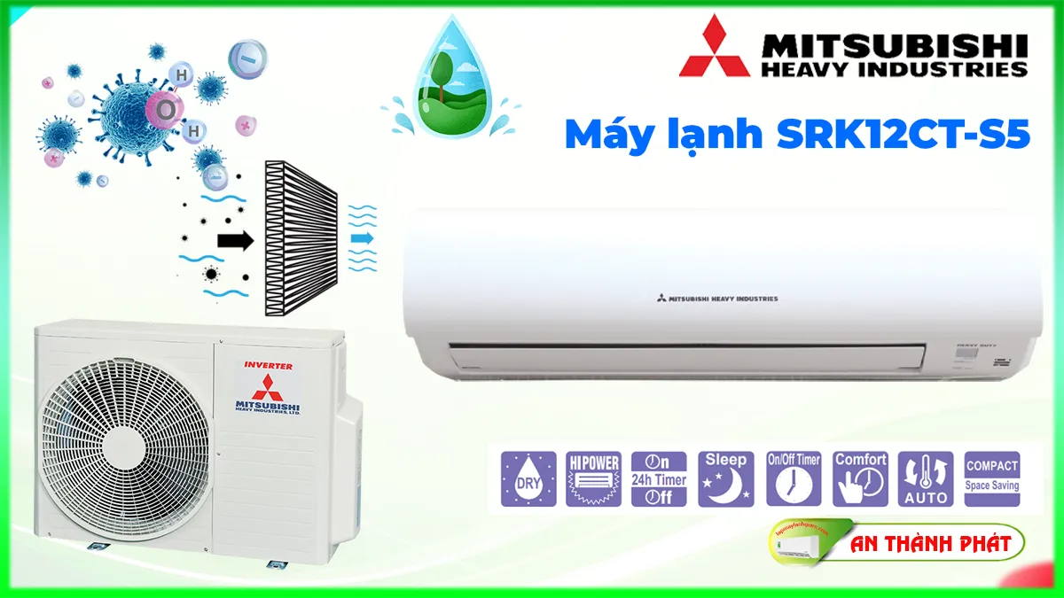 Máy lạnh Mitsubishi Heavy SRK12CT-S5 1.5 HP
