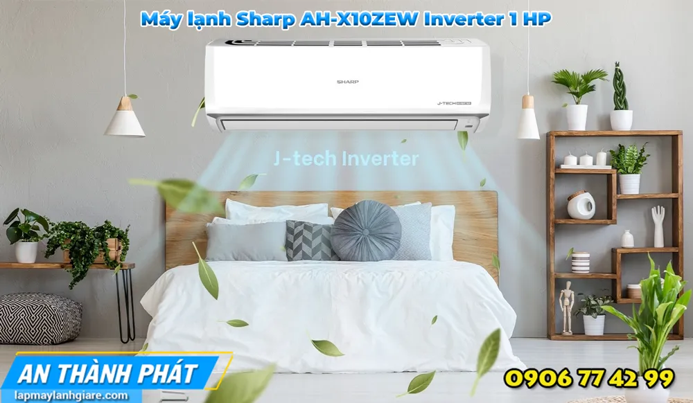 Máy lạnh Sharp AH-X10ZEW Inverter 1 HP