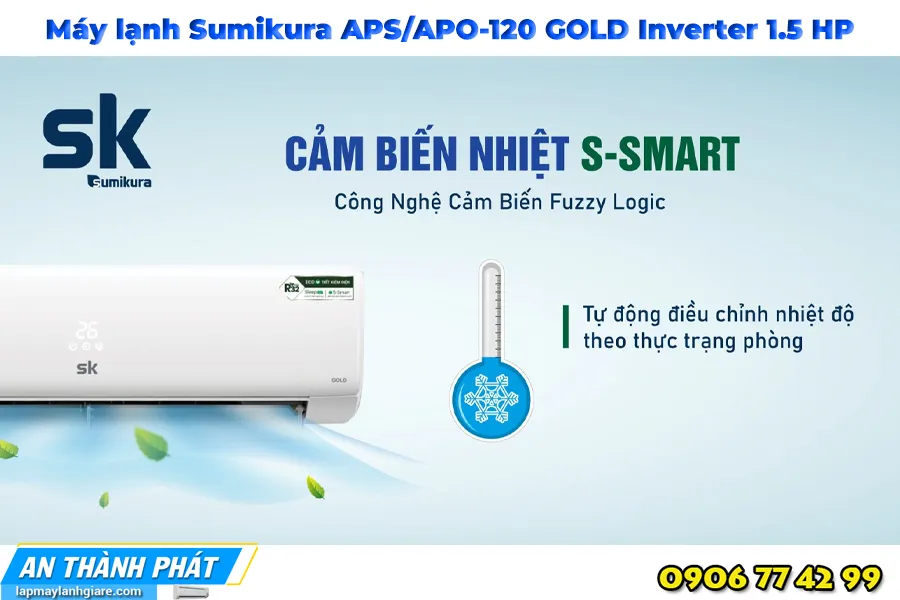 Máy lạnh Sumikura APS/APO-120 GOLD Inverter 1.5 HP