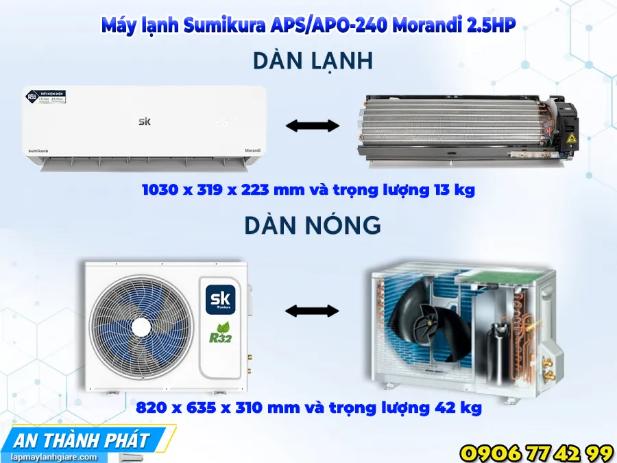 Máy lạnh Sumikura APS/APO-240 Morandi 2.5HP