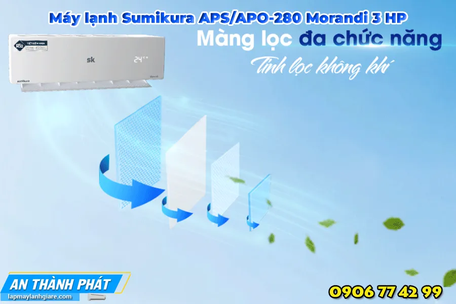 Máy lạnh Sumikura APS/APO-280 Morandi 3 HP 