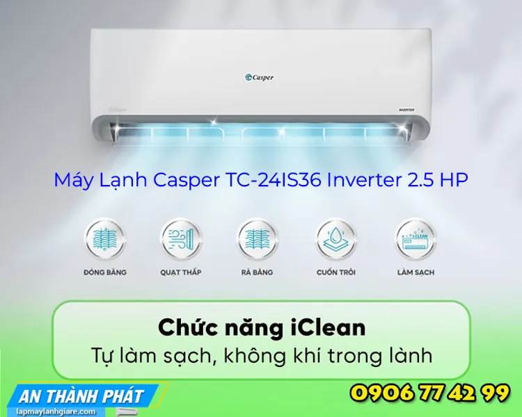 Máy Lạnh Casper TC-24IS36 Inverter 2.5 HP