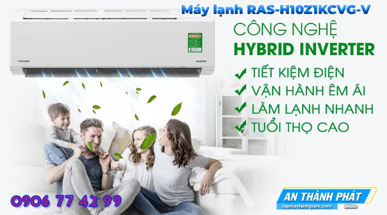 Toshiba-RAS-H10Z1KCVG-V công nghệ tiết kiệm điện thế hệ mới