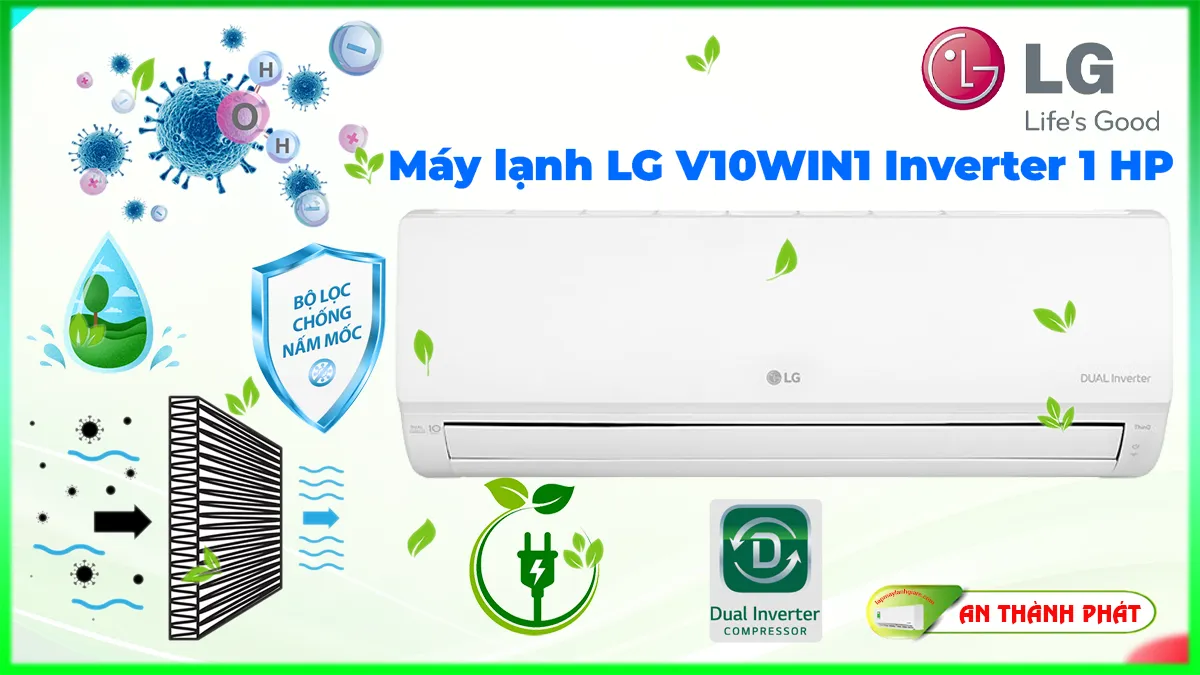 Máy lạnh LG V10WIN1 Inverter 1 HP